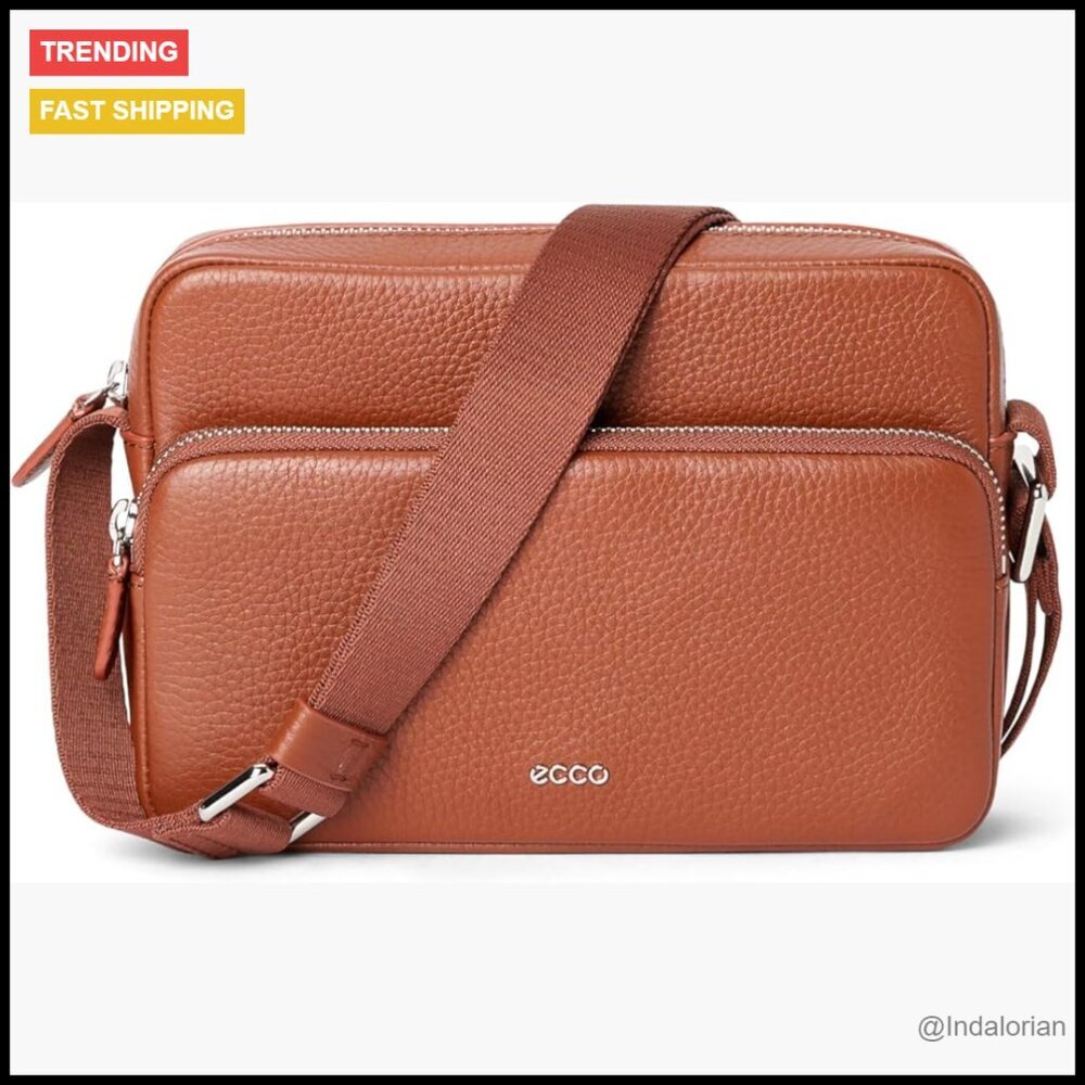 Pebble Leather Crossbody Bag Minimal Chic Versatile Everyday Essential